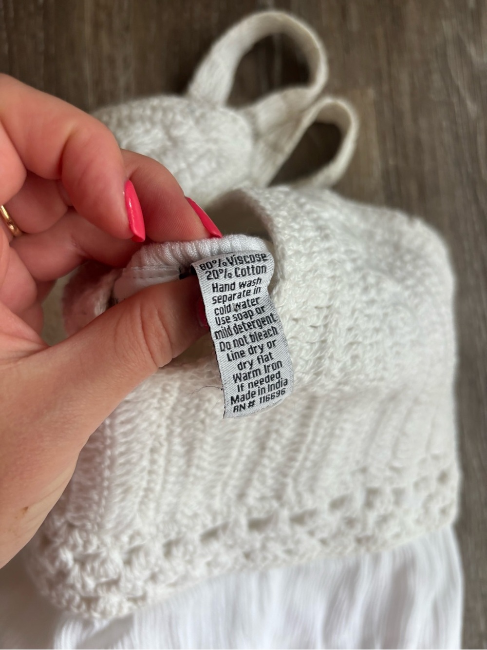 Crochet white maxi dress - Picture 5 of 5